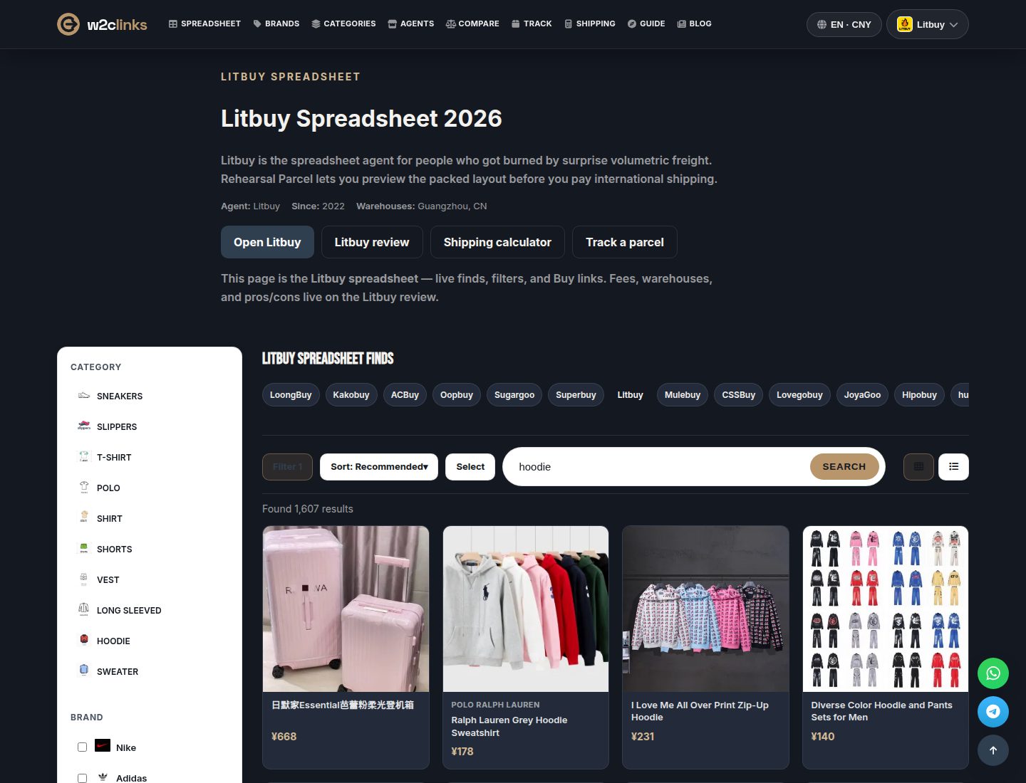 Recherche hoodie dans le catalogue LitBuy sur w2clinks
